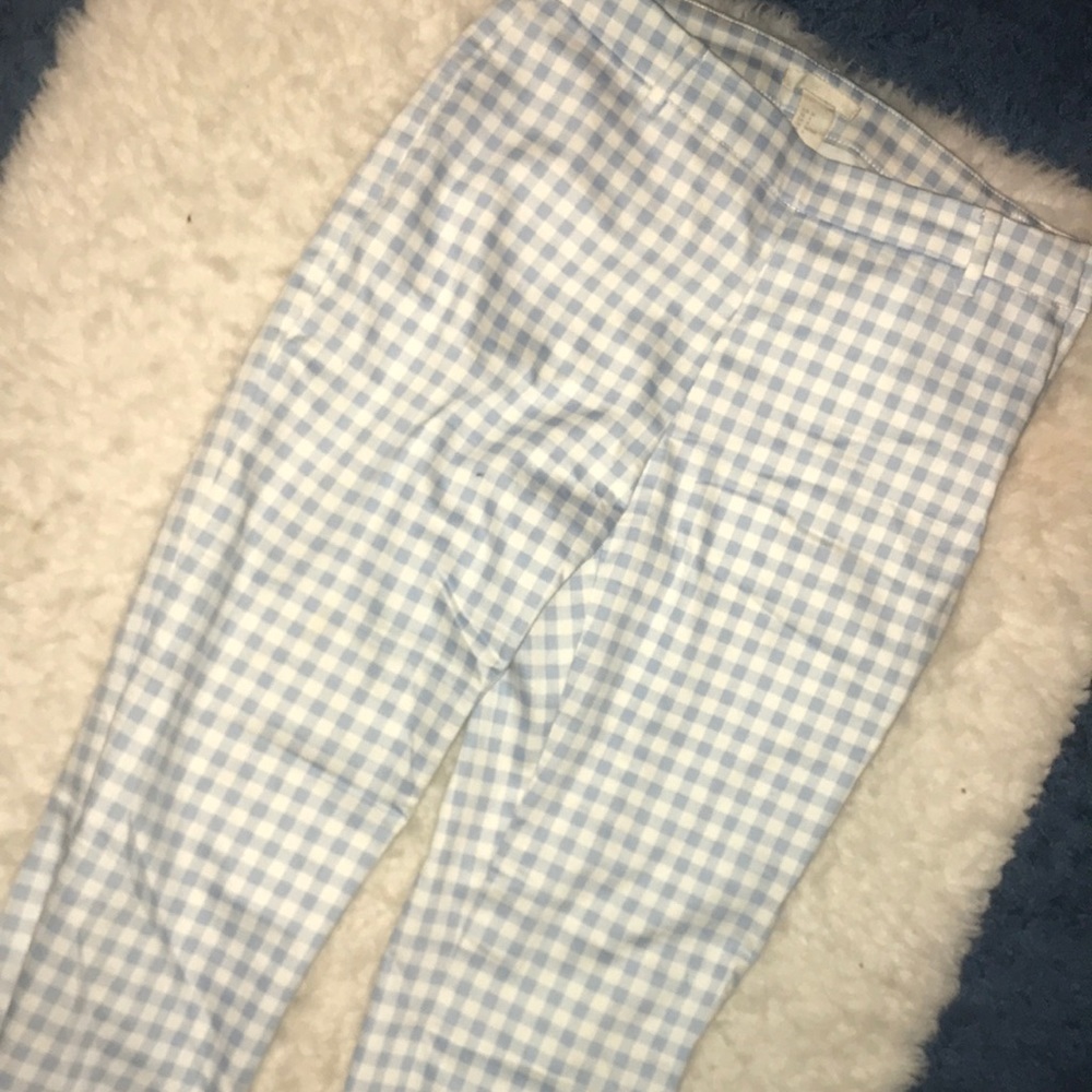 Blue Gingham Pants - image 3